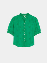 Mabe Frani Embroidered Top Green
