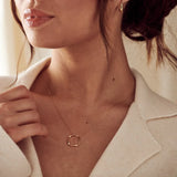 Orelia Open Circle Chain Necklace
