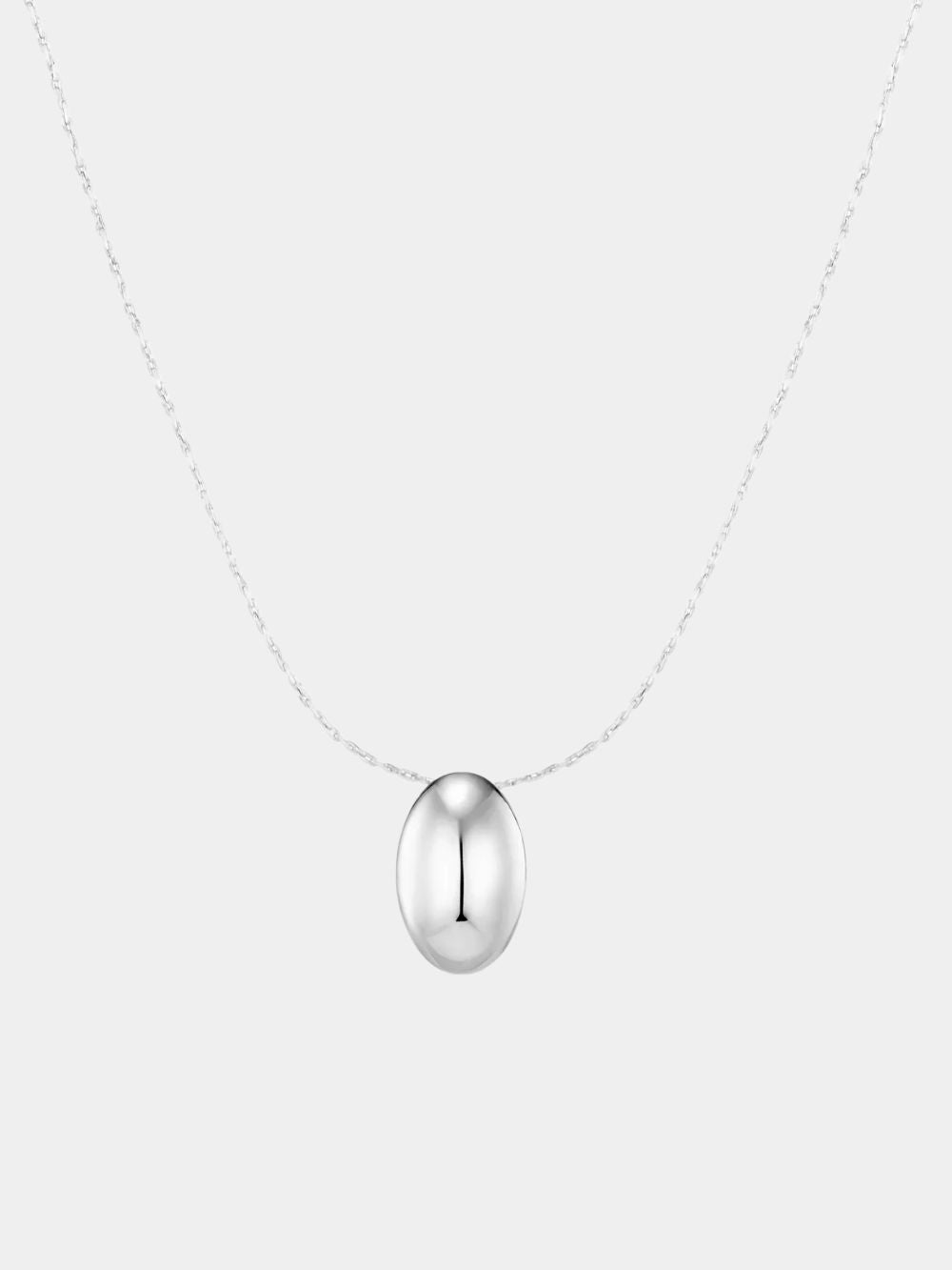 Orelia Polished Drop Chain Necklace Silver Orelia