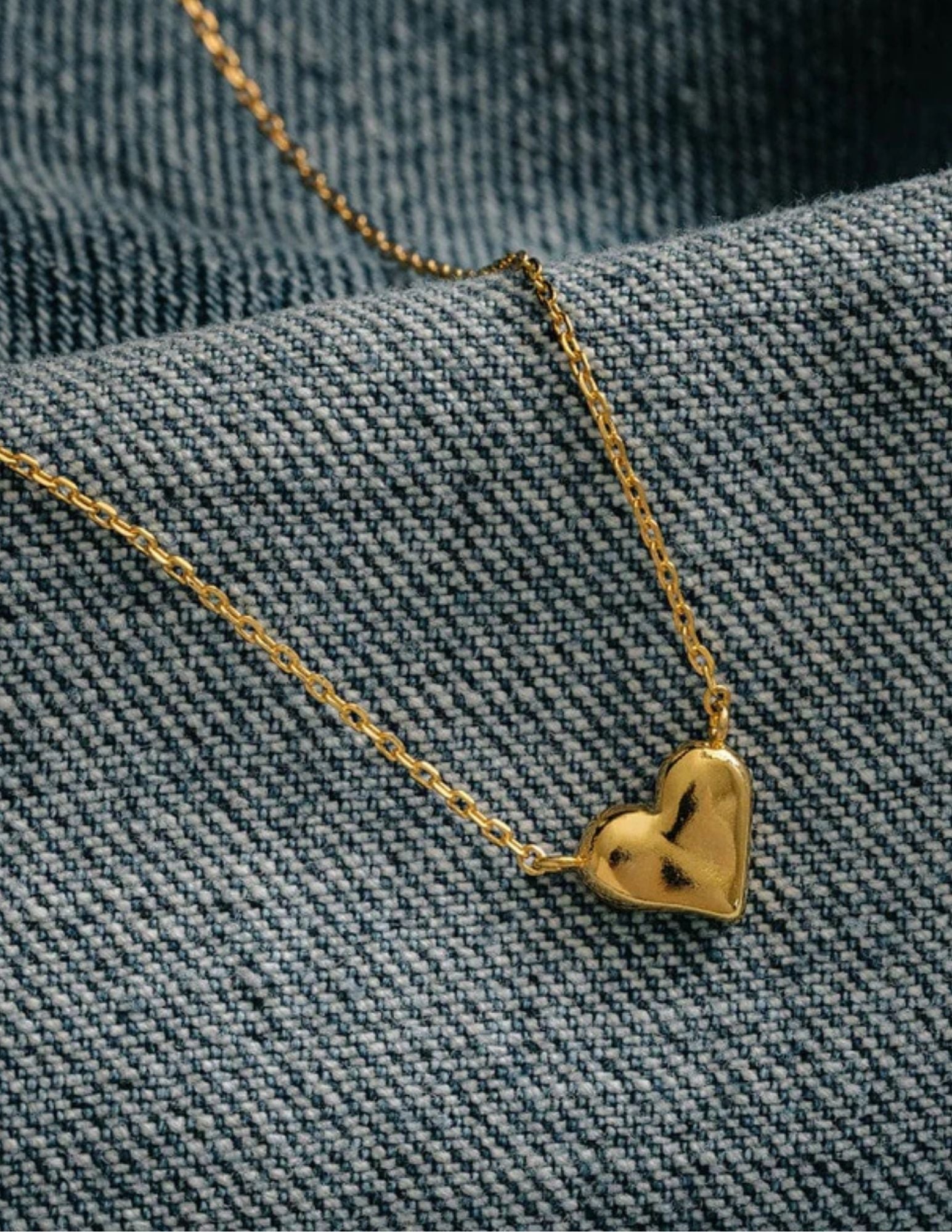 Orelia Molten Heart Stationed Necklace