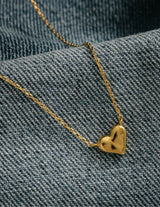 Orelia Molten Heart Stationed Necklace