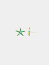 Orelia Starfish Turquoise Earrings