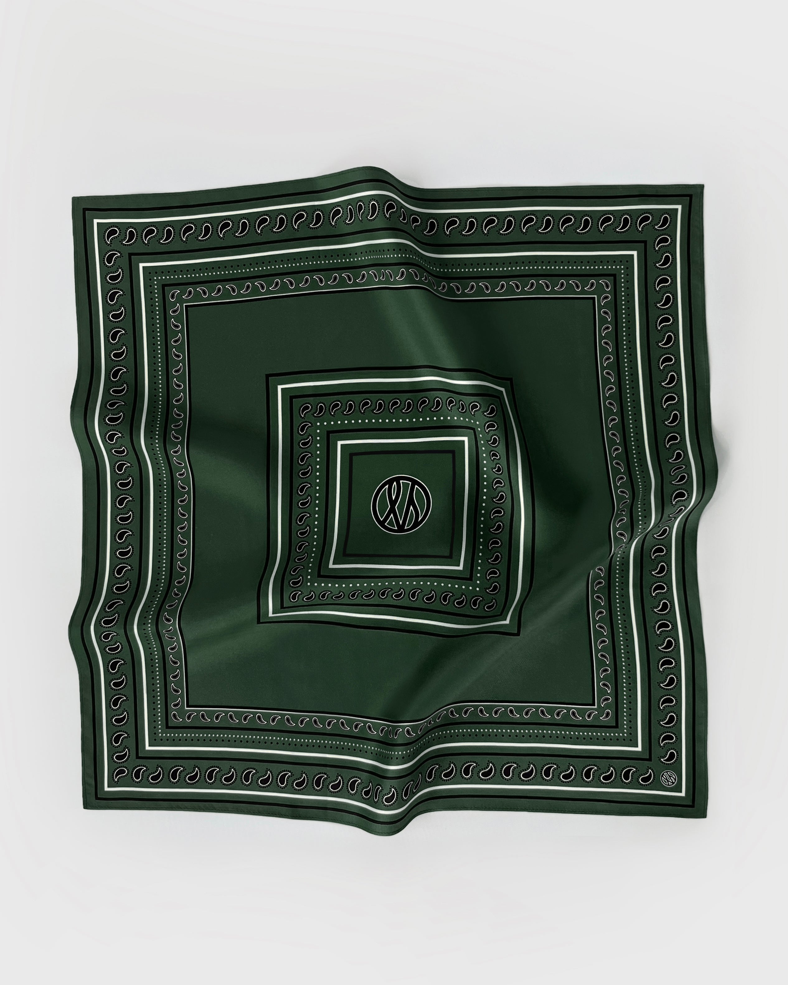 Le Scarf Paisley Scarf Green Le Scarf