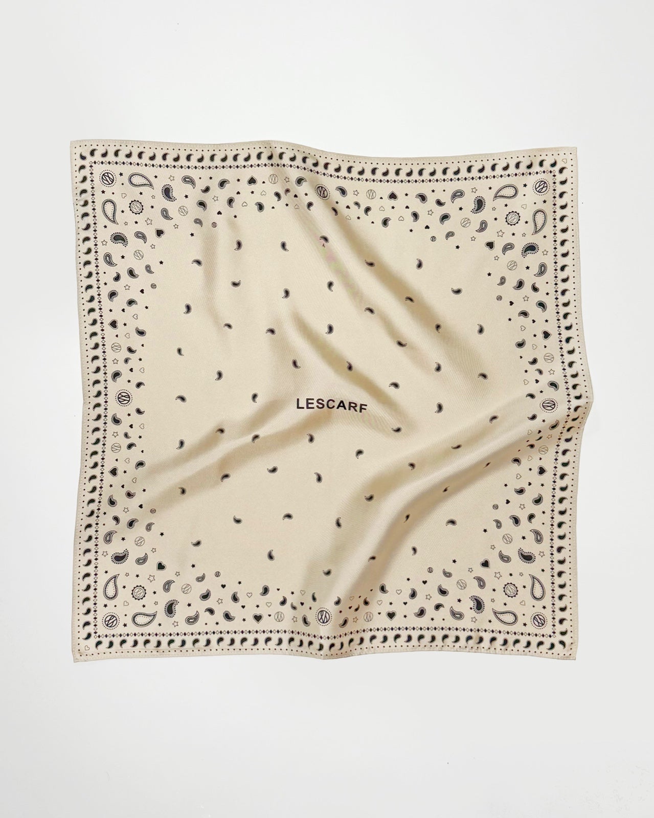 Le Scarf Paisley Scarf 2 Sand Le Scarf