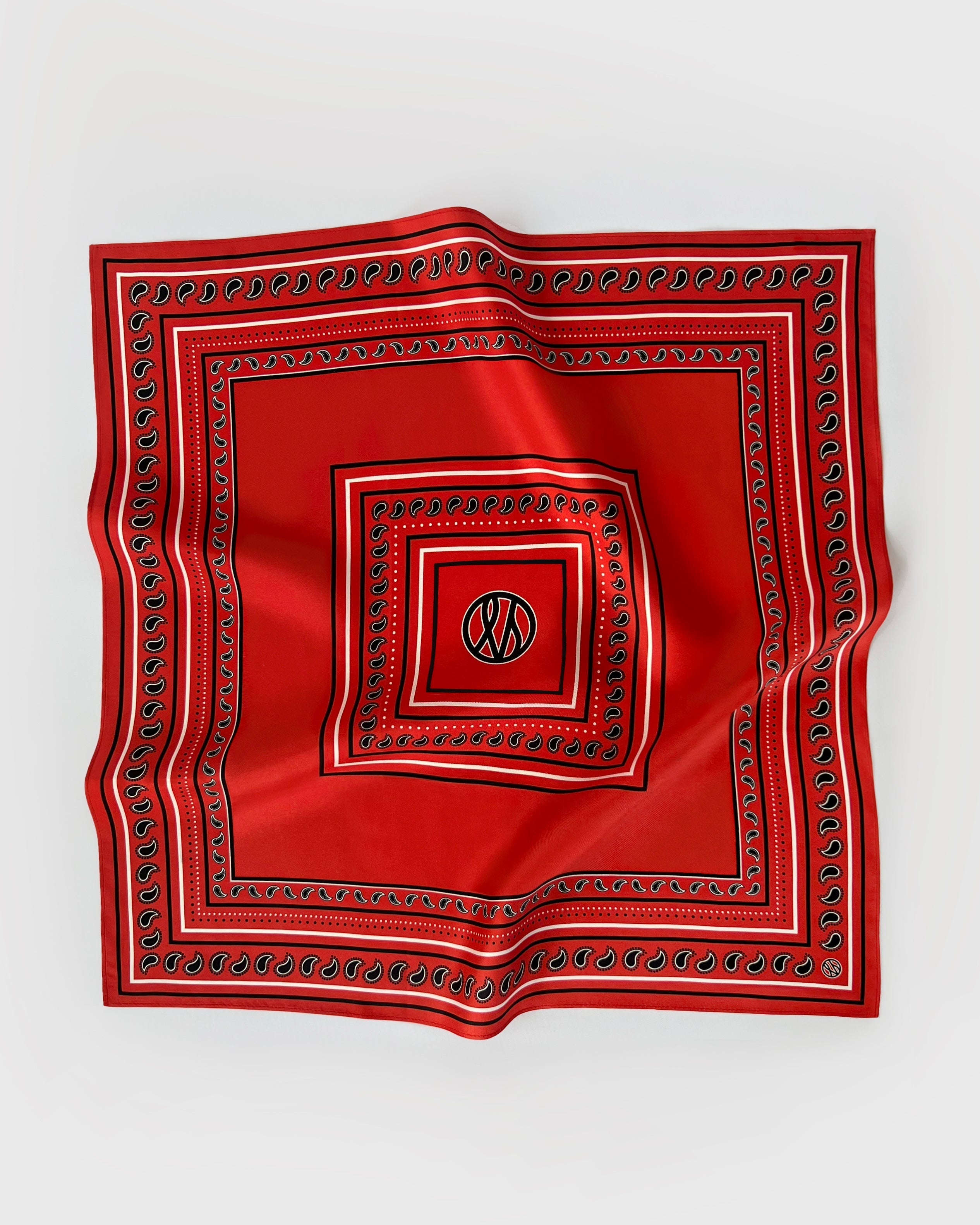 Le Scarf Paisley Scarf Red Le Scarf