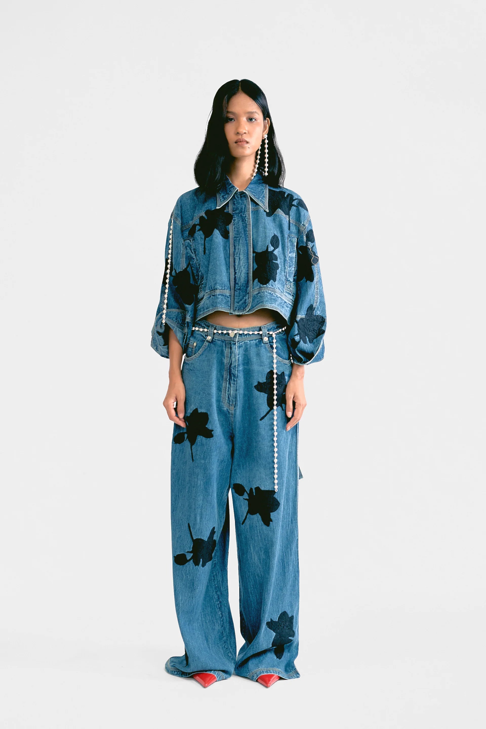 Lovebirds Ontario Trousers in Light Denim Lovebirds