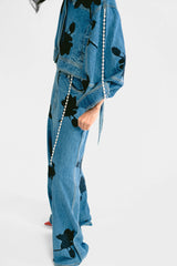 Lovebirds Ontario Trousers in Light Denim Lovebirds