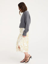 Rohe Embellished Handmade Skirt in Cream - Twenty Petworth
