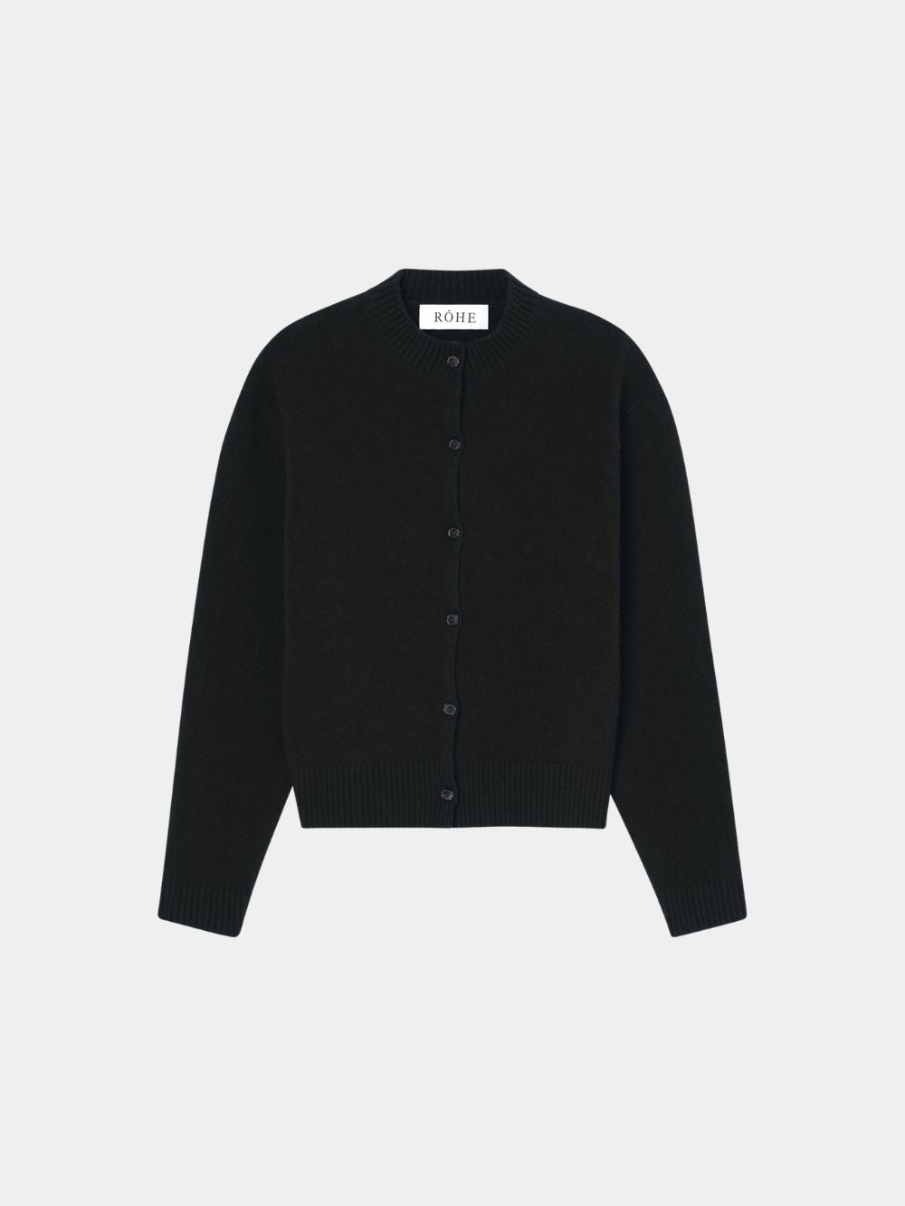 Rohe Boiled Cardigan Black - Twenty Petworth