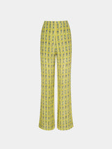 Jaimie Trousers Faience Floral Lime - Twenty Petworth