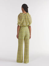 Jaimie Trousers Faience Floral Lime - Twenty Petworth