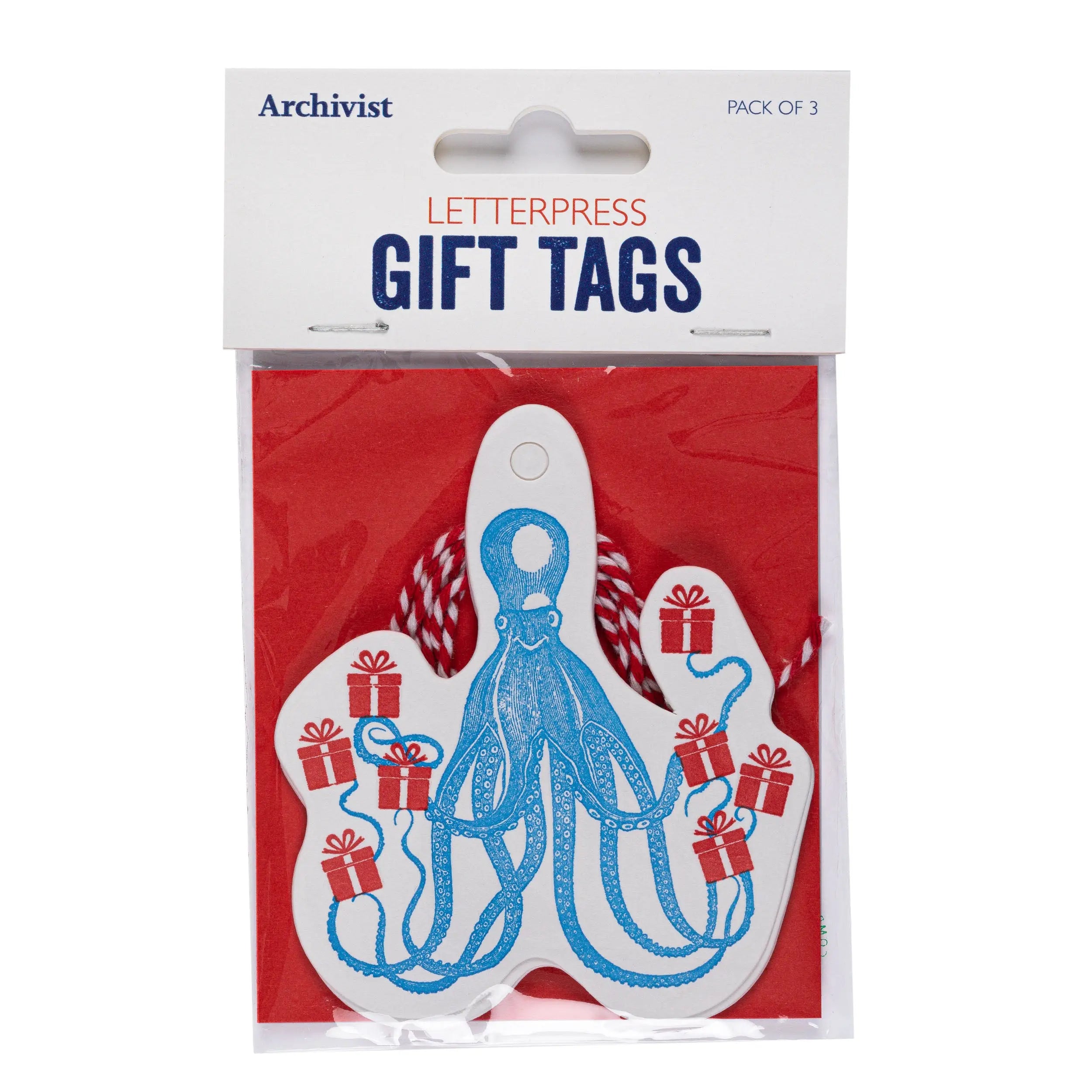 Archivist Octopus Gift Tag Archivist
