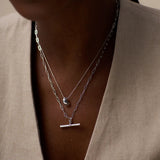 Orelia Chunky T-Bar Mid Length Necklace Orelia