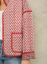 Mabe Viti Print Jacket Pink M.A.B.E
