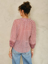 Mabe Viti Print Top Pink M.A.B.E