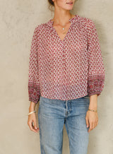 Mabe Viti Print Top Pink M.A.B.E