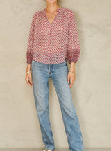 Mabe Viti Print Top Pink M.A.B.E