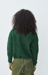 American Vintage Vitow Cardigan Melange Basil American Vintage
