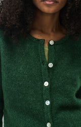 American Vintage Vitow Cardigan Melange Basil American Vintage