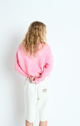 American Vintage Vitow Cardigan Melange Rose American Vintage