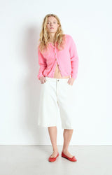 American Vintage Vitow Cardigan Melange Rose American Vintage