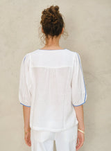 Mabe Vivien Top in Blue M.A.B.E