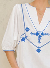 Mabe Vivien Top in Blue M.A.B.E