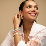 Orelia Cream Chip Shell Bracelet