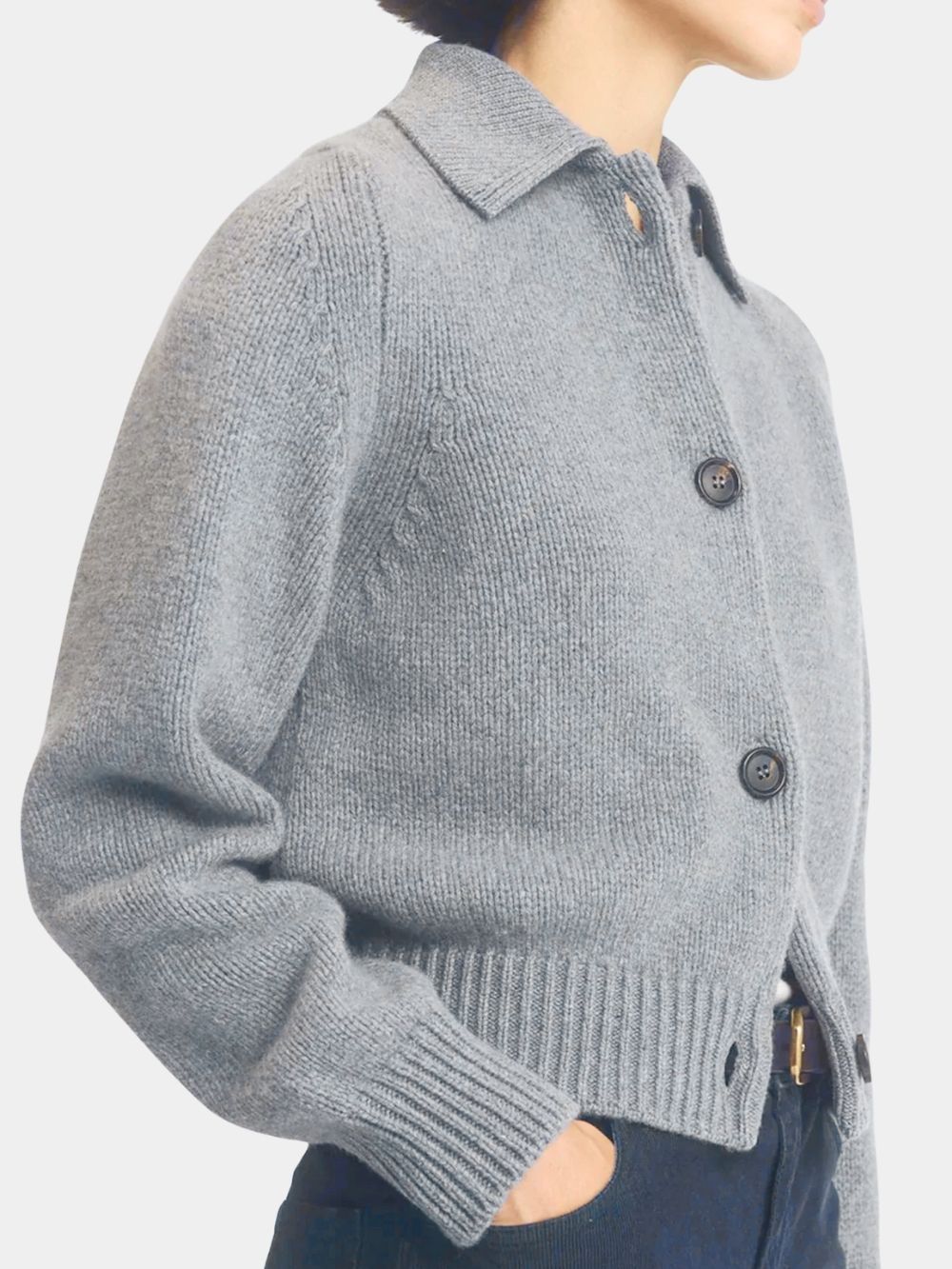 &Daughter Winny Collared Jacket in Grey