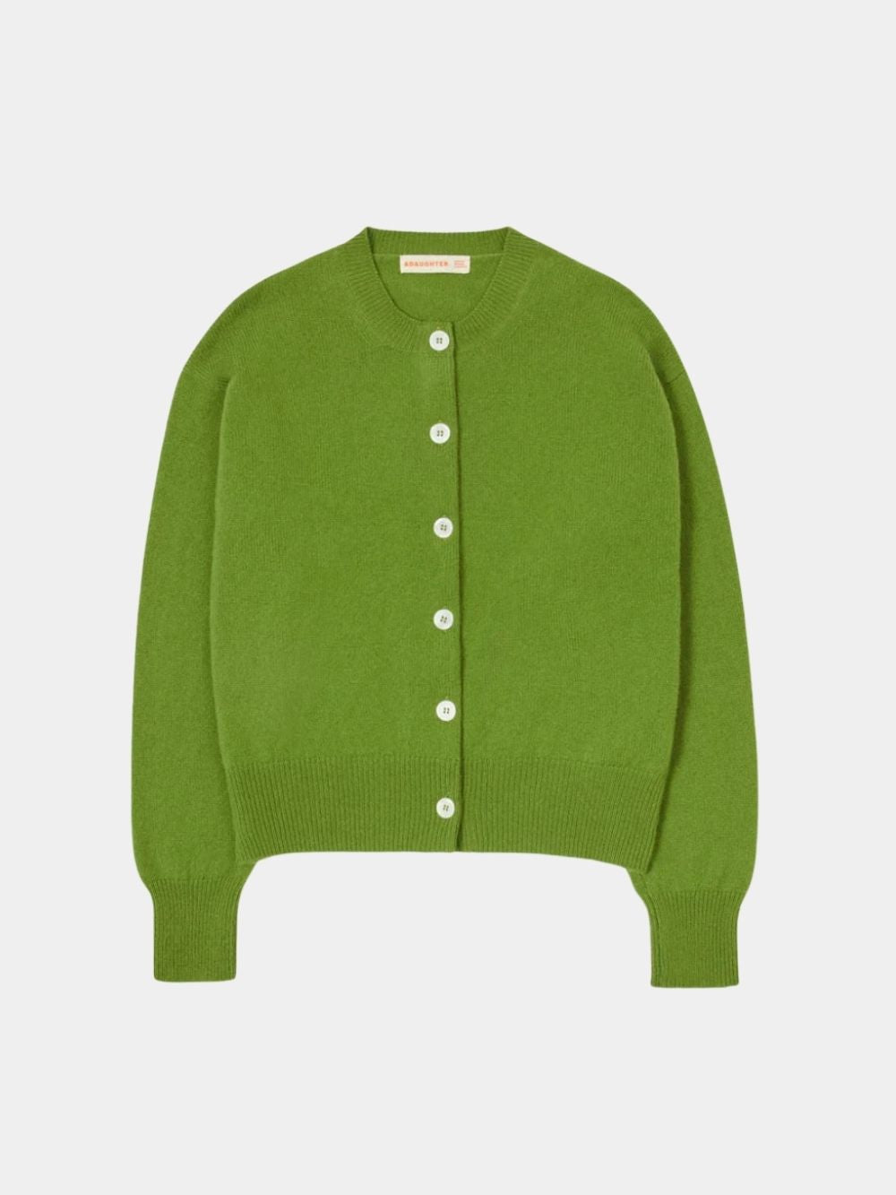 &Daughter Ada Crewneck Cardigan in Green