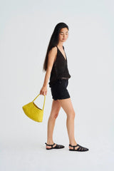 Dragon Diffusion Rosanna Woven Bag Yellow Dragon Diffusion