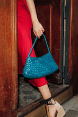 Dragon Diffusion Rosanna Woven Bag Ocean Blue Dragon Diffusion