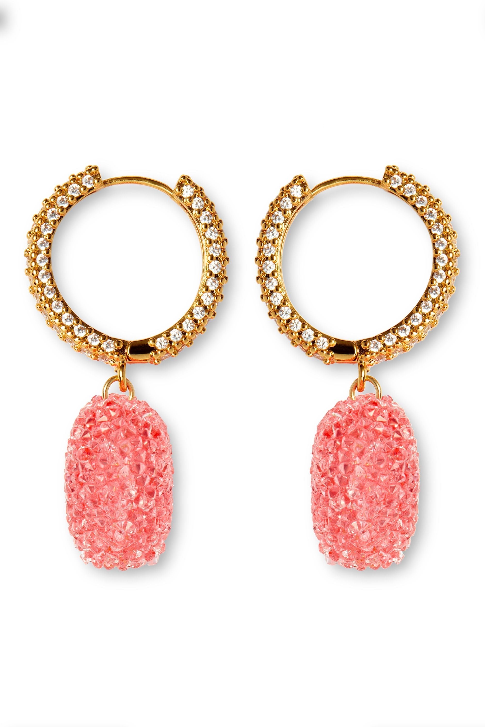 Crystal Haze Jelly Heart Earrings Crystal Haze