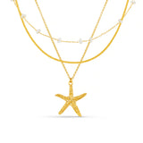 Orelia Starfish Pearl Necklace