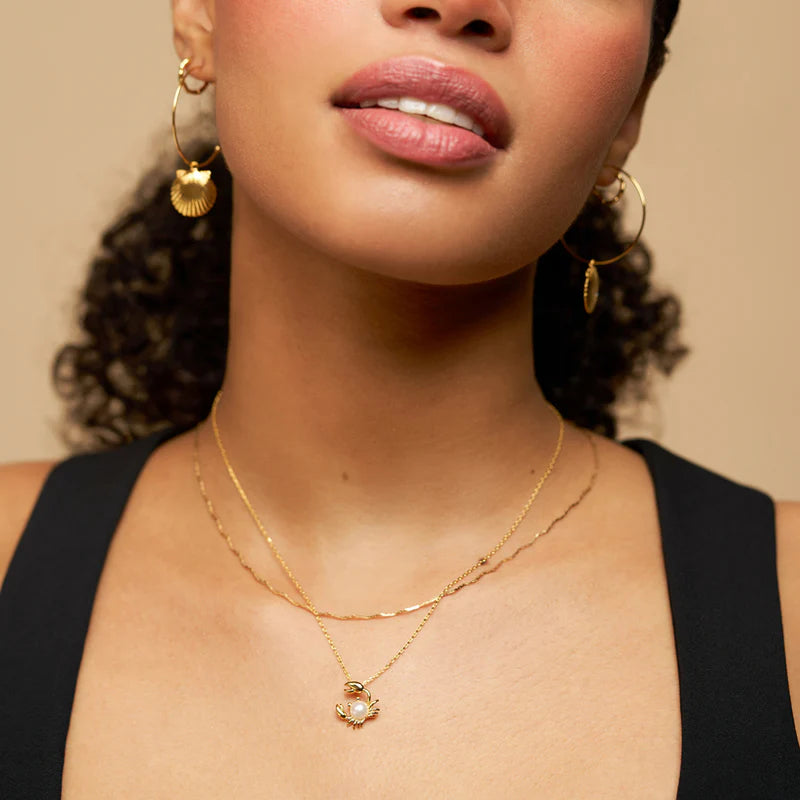 Orelia Pearl Crab Necklace