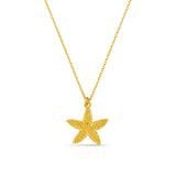 Orelia Textured Starfish Necklace