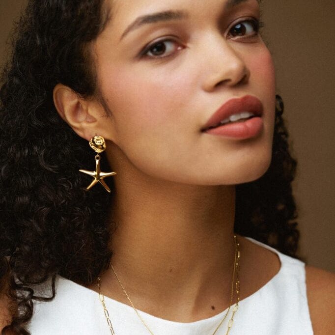 Orelia Statement Starfish Earrings